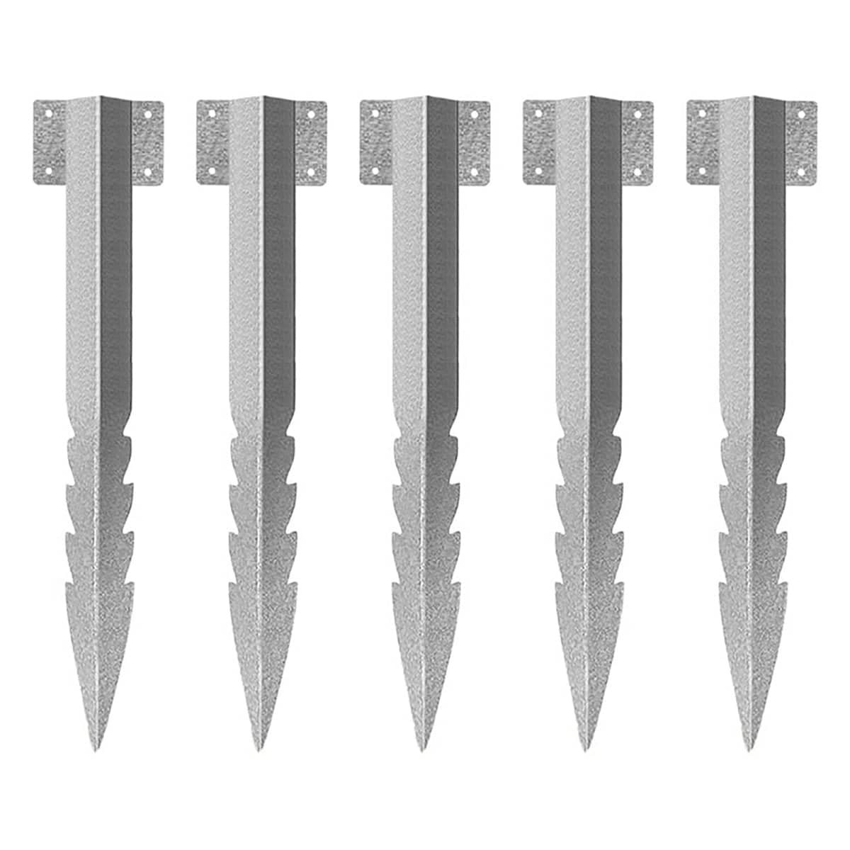 Heavy Duty Galvalume Steel Sleeper Brackets, Pack of 5 with 30 Screws - view 2