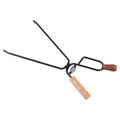 Heavy Duty Iron Fire Tongs for BBQ and Camping, 46.5 cm Long - view 2