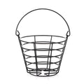 Heavy Duty Iron Golf Ball Basket 50 Ball Range Carrier with Handle in Black - view 2