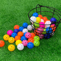 Heavy Duty Iron Golf Ball Basket 50 Ball Range Carrier with Handle in Black - view 5