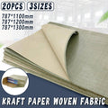 Heavy Duty Kraft Paper Woven Fabric Packing Sheets - 787 x 1200 mm, Pack of 20 - view 2