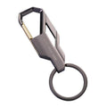 Heavy Duty Metal Car Key Ring with Alloy Belt Clip and Keychain Holder - view 2