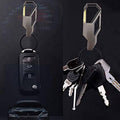 Heavy Duty Metal Car Key Ring with Alloy Belt Clip and Keychain Holder - view 3
