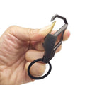 Heavy Duty Metal Car Key Ring with Alloy Belt Clip and Keychain Holder - view 4