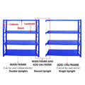 Heavy Duty Metal Storage Shelving Unit - Add-On Frame, 1 Column - view 5