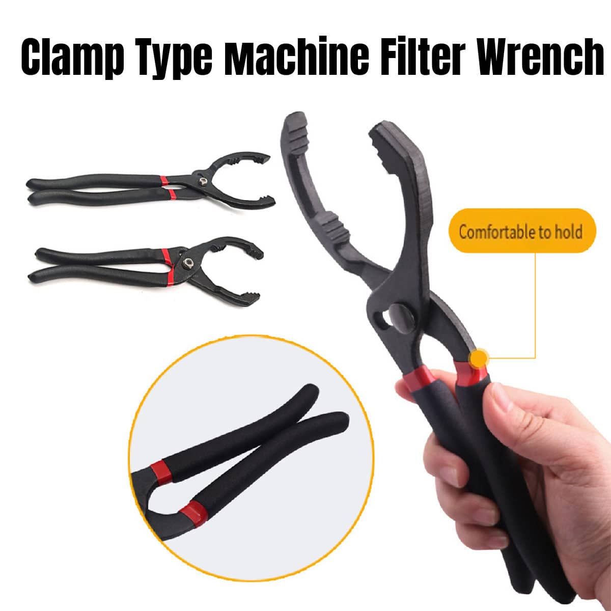 Heavy Duty Oil Filter Pliers Wrench for Car Repair - 12 Inch (30cm) - view 2