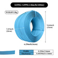 Heavy Duty Plastic Packing Strap Roll, 15 mm Wide, Approx. 330 m - Blue - view 4
