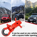 Heavy Duty Red Steel Tow Hook Trailer Arm for 2 Inch (5 cm) Receiver - view 5