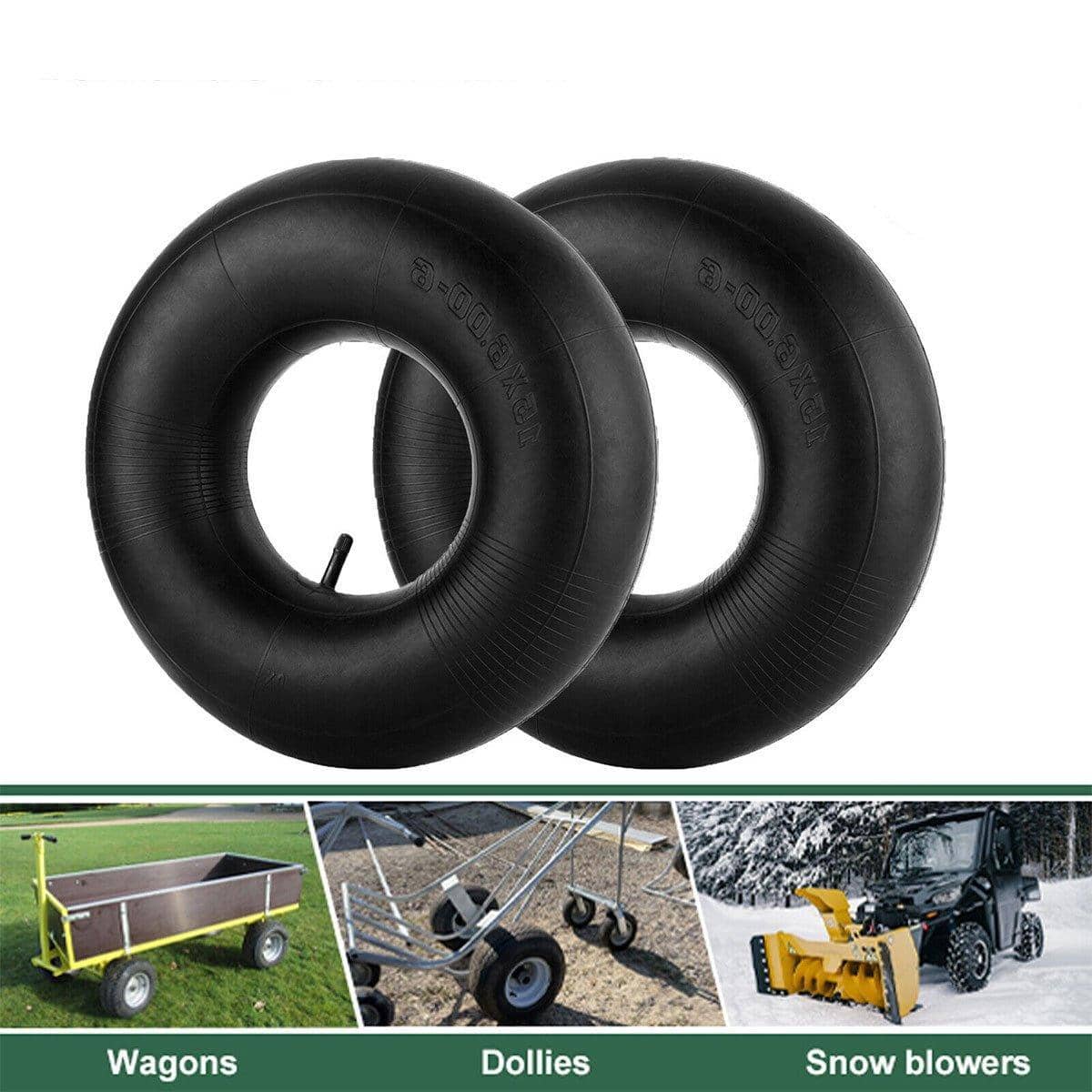 Heavy Duty Rubber Inner Tube 15 x 6.00-6 for Lawn Mowers and ATVs, Pack of 2 - view 5