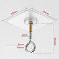 Heavy Duty Self Adhesive Stainless Steel Ceiling Hooks, Pack of 12 - Closed Style - view 5