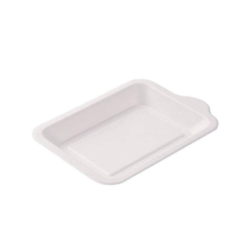 Heavy Duty Square Disposable Party Plates Eco Friendly, Pack of 500, White