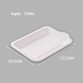 Heavy Duty Square Disposable Party Plates Eco Friendly, Pack of 500, White - view 5