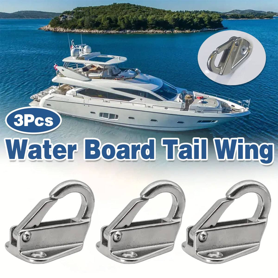 Heavy Duty Stainless Steel Spring Coat Hooks for Boats and RVs, Pack of 3