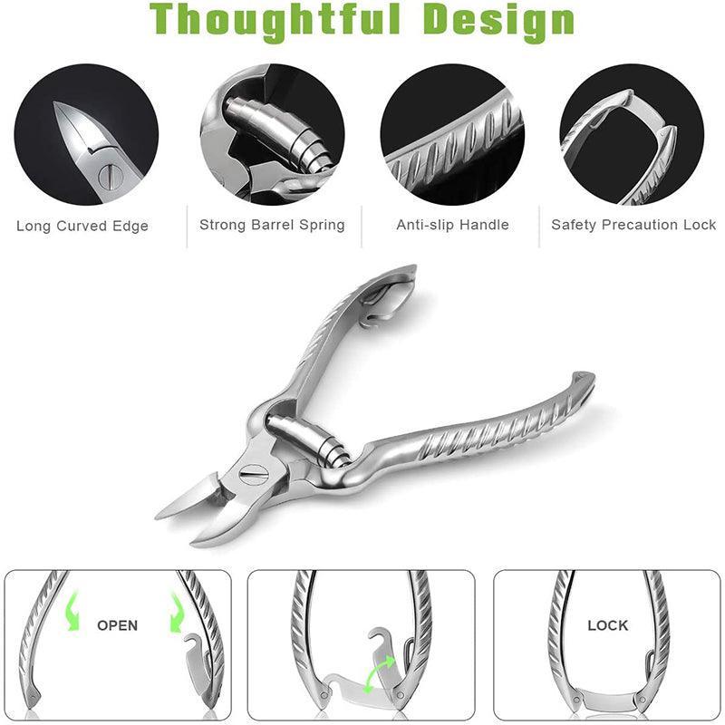 Heavy Duty Stainless Steel Toenail Clippers for Thick Nails - view 4