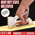 Heavy Duty Staple Gun Kit with 6,000 Staples for Upholstery