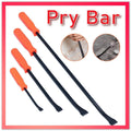 Heavy Duty Steel Pry Bar Set, 4 Piece Mechanic Crowbar, 100 mm, 175 mm, 300 mm, 437 mm
