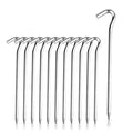 Heavy Duty Steel Tent Pegs, 182 mm Hook Top, Pack of 12 - view 2