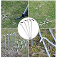 Heavy Duty Steel Tent Pegs, 182 mm Hook Top, Pack of 12 - view 4
