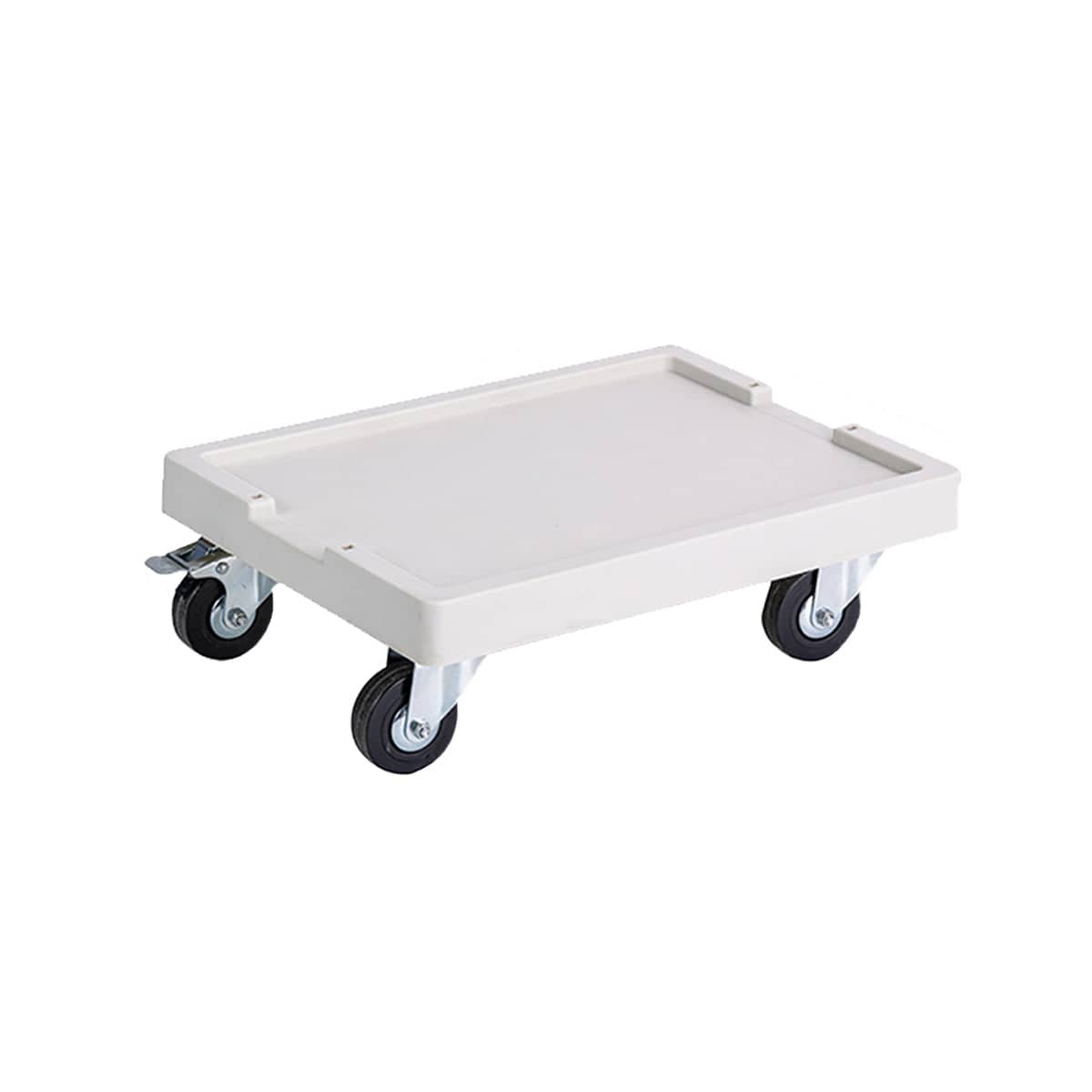 Heavy Duty Thickened PP Plastic Storage Box with Castor Base - Base Pulley