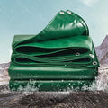 Heavy Duty Waterproof PVC Tarpaulin - Green, 4 x 4 m (3.8 x 3.8 m Finished) - view 5
