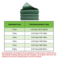 Heavy Duty Waterproof PVC Tarpaulin - Green, 4 x 6 m (3.8 x 5.8 m Finished) - view 3