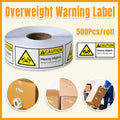 Heavy Object Caution Label Stickers, Team Lift Required, 500 per Roll
