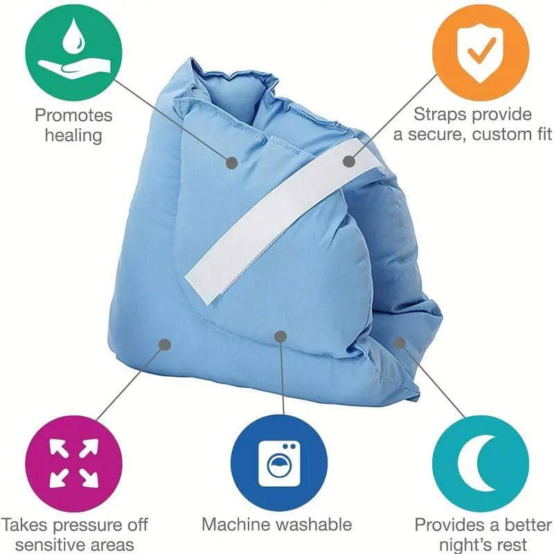 Heel and Ankle Foot Protection Pads with Adjustable Straps, Pair - view 4
