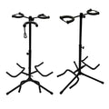 Height Adjustable Guitar Stand - Dual-Head Vertical Type, Black - view 3