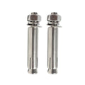 Hexagonal M18 Expansion Bolts for Concrete and Brick - 100 mm, Pack of 2
