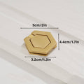 Hexagonal Single-Hole Cabinet Handle - Gold - view 3