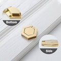 Hexagonal Single-Hole Cabinet Handle - Gold - view 4