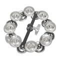Hi-Hat Tambourine Double-Layer Steel Jingle Ring for Drum Kits - view 2