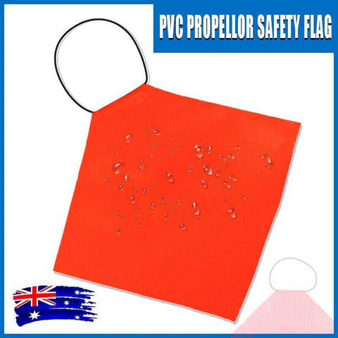 Hi-Vis PVC Warning Flag, 300 x 300mm - Fluorescent Orange