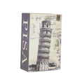 Hidden Book Safe with 3-Digit Combination Lock - Leaning Tower of Pisa Design