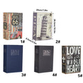 Hidden Book Safe with 3-Digit Combination Lock - Navy Blue Dictionary Cover - view 4