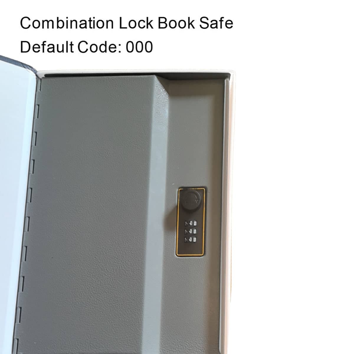 Hidden Book Safe with 3-Digit Combination Lock - Navy Blue Dictionary Cover - view 5
