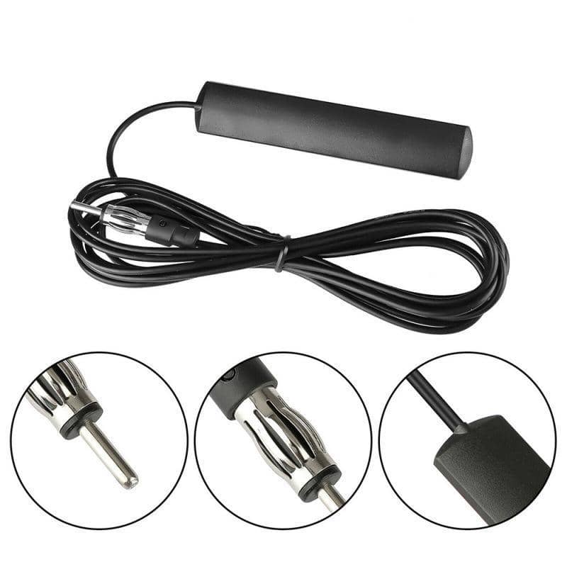Hidden Car Radio Antenna AM FM Stereo Stealth Mount for Car, Truck and Motorcycle - Black - view 3