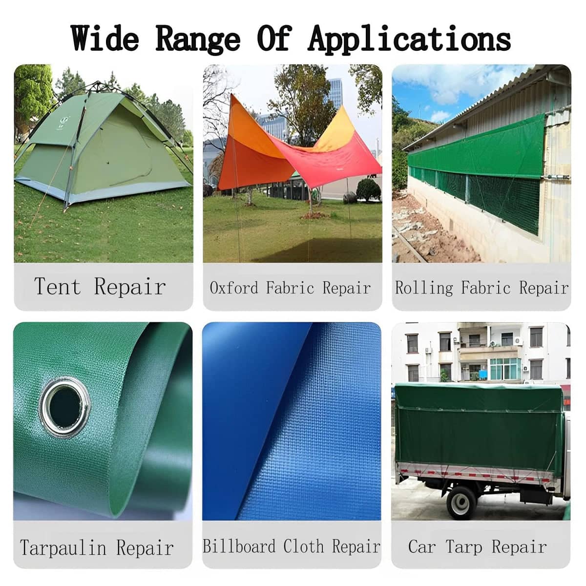 High Adhesive Waterproof Tarpaulin Repair Tape - White, 5 cm x 7.5 m - view 5