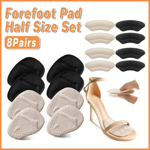 High Heel Cushion Pads Forefoot and Heel Inserts, 8 Pairs
