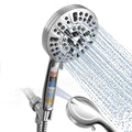 High Pressure Handheld Shower Head with Filter, Multi Function Chrome - With Filter