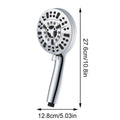 High Pressure Handheld Shower Head with Filter, Multi Function Chrome - With Filter - view 3