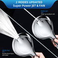 High Pressure Handheld Shower Head, Multi Function Chrome - Standard - view 5