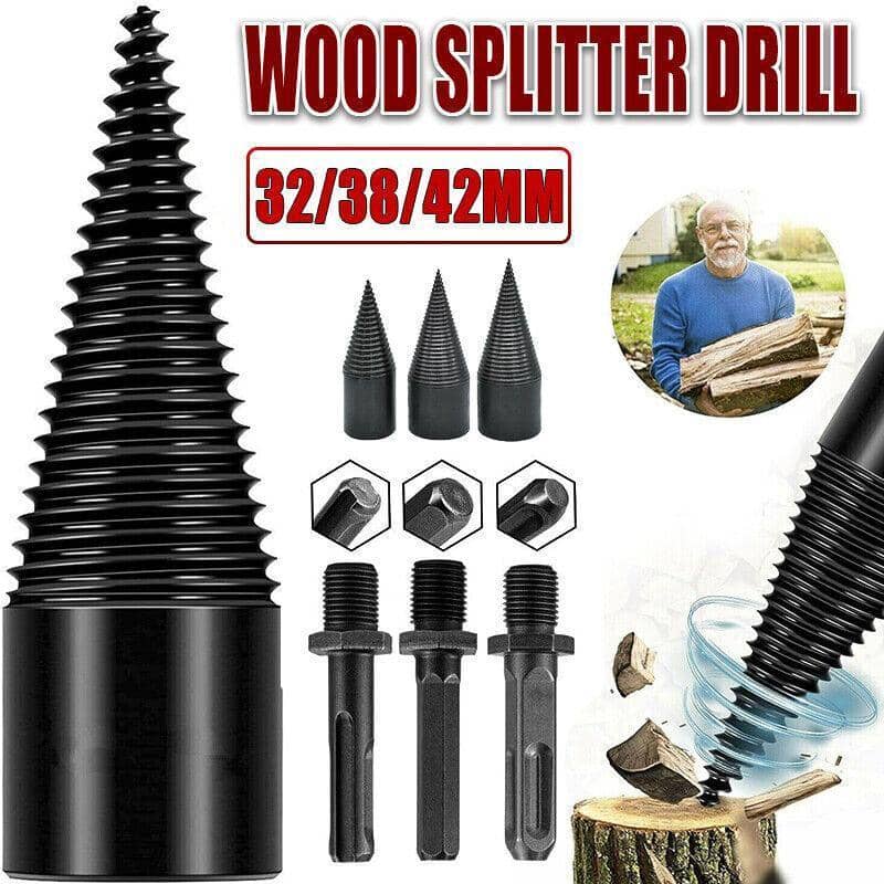 High Speed Steel Firewood Splitting Drill Bit - 38 mm - view 2