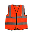 High Visibility Reflective Safety Vest - Orange, 67 cm