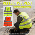 High Visibility Reflective Safety Vest - Orange, 67 cm - view 2