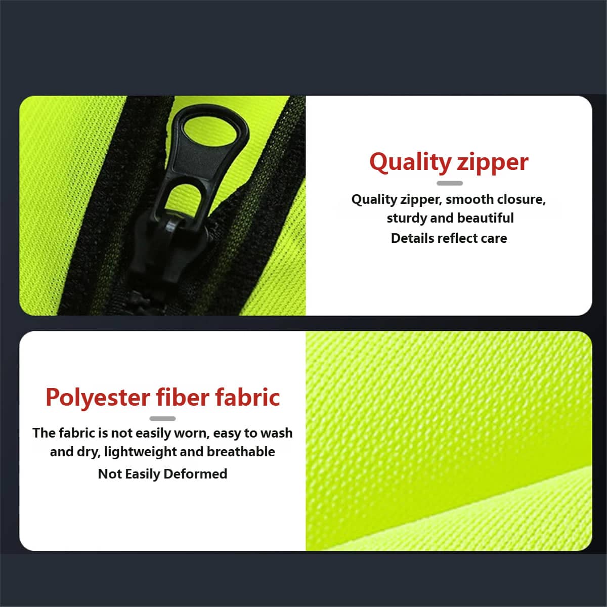 High Visibility Reflective Safety Vest - Orange, 67 cm - view 5