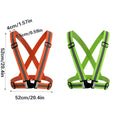 High Visibility Reflective Safety Vest for Running and Cycling - Lime Green - view 4