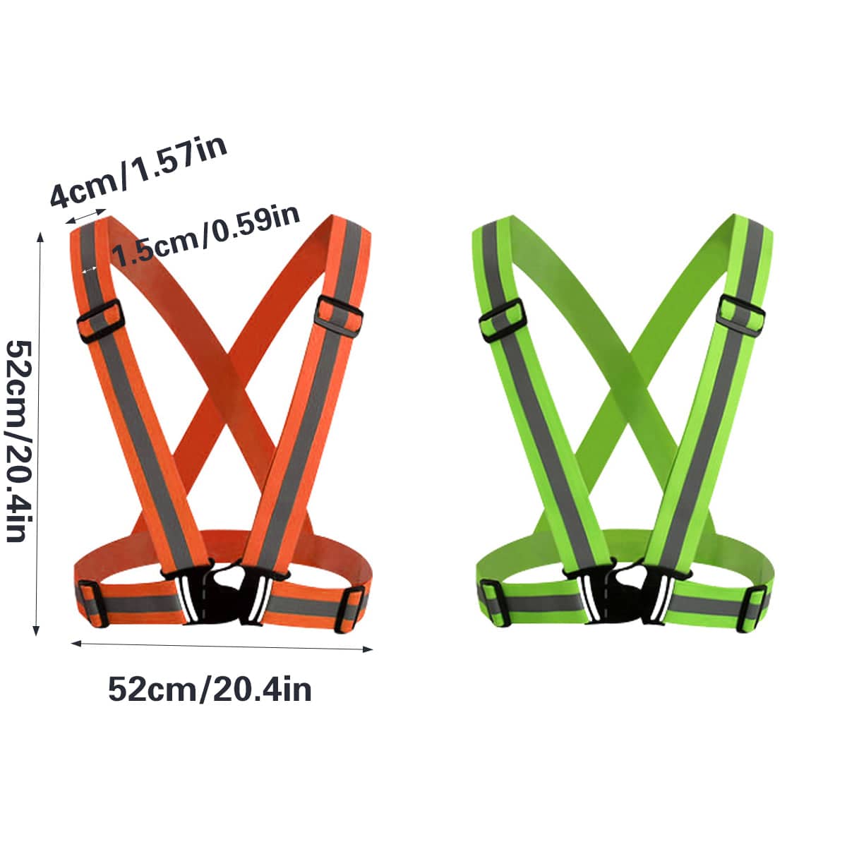 High Visibility Reflective Safety Vest for Running and Cycling - Lime Green - view 4