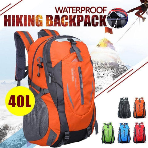 Hiking Backpack Waterproof Nylon 52 x 32 x 15 cm - Black - view 2