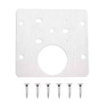 Hinge Repair Plate Stainless Steel Furniture Cupboard Mount - 1 Set